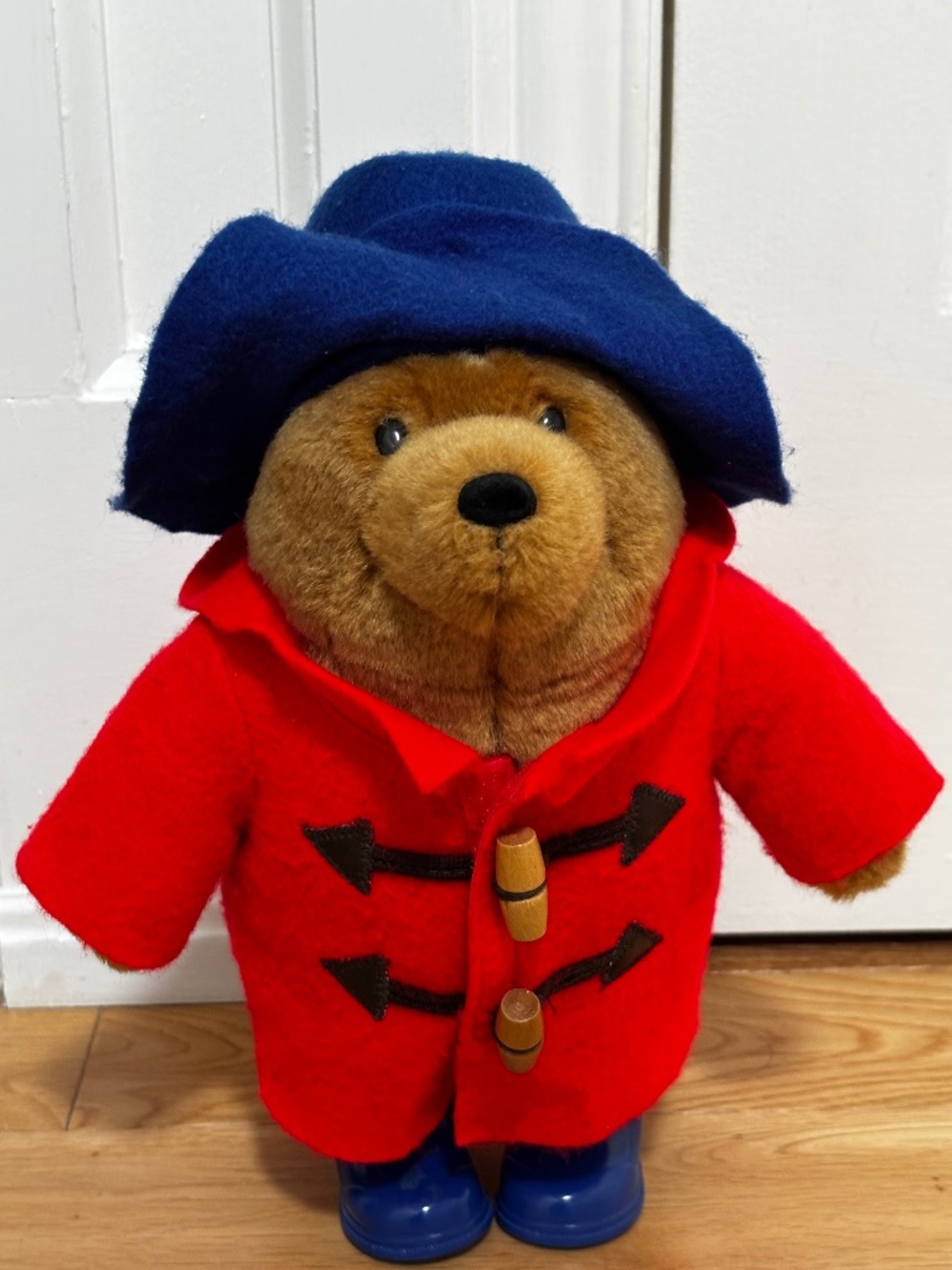 Vintage 2005 Augusta Du Bay Paddington Bear Plush 11.5" Stuffed Animal Red Coat